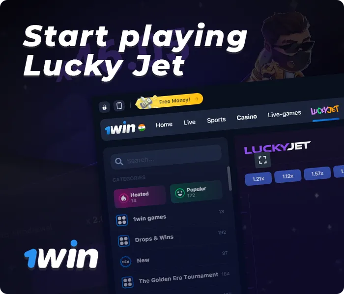 1win Lucky Jet Game Descargar aplicación en Colombia 4
